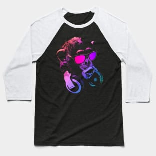 Monkey DJ Pink Baseball T-Shirt